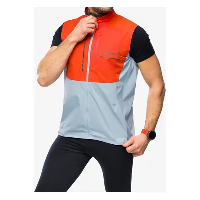 Norrona Senja Aero90 Vest Mellény - arednalin/blue fog