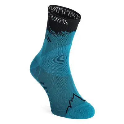 La Sportiva Ultra Running Socks Futózokni - black/lagoon