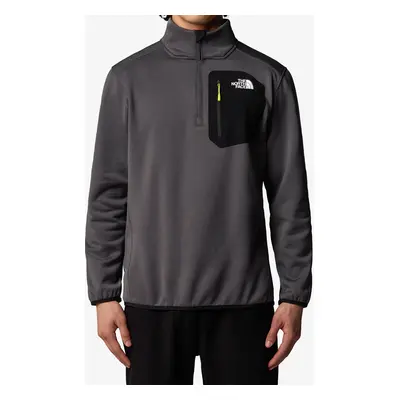 The North Face Crest 1/4 Zip Férfi pulóver - anthracite grey/tnf black