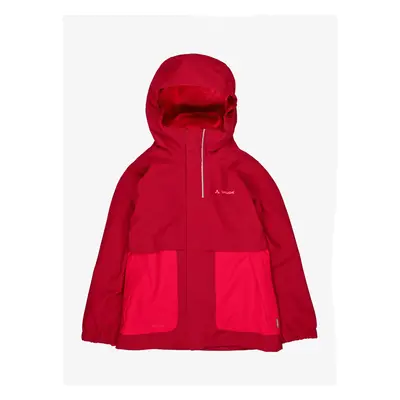 Vaude Kids Campfire 3in1 Jacket Lánykabát - salsa