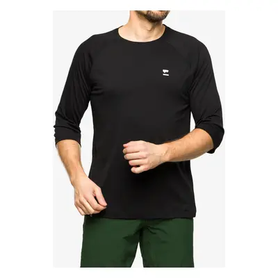 Mons Royale Tarn Merino Shift Raglan 3/4 Kerékpáros Póló - black