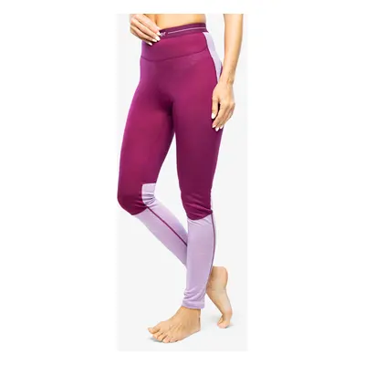 Icebreaker ZoneKnit Leggings Termoaktív Női Hosszú Alsó - berry