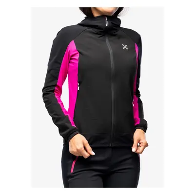 Montura Premium Wind Hoody Jacket Női softshell-kabát - black/intense violet