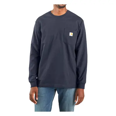 Carhartt Workwear Pocket T-Shirt L/S Hosszú ujjú póló - navy