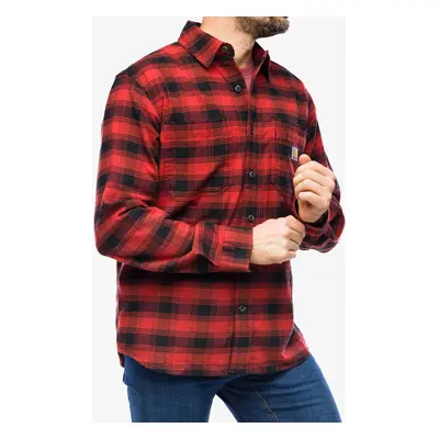 Cartartt Flannel L/S Plaid Shirt Ing - red ochre