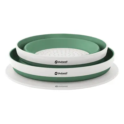 Outwell Collaps Bowl & Colander Set Edénykészlet - shadow green