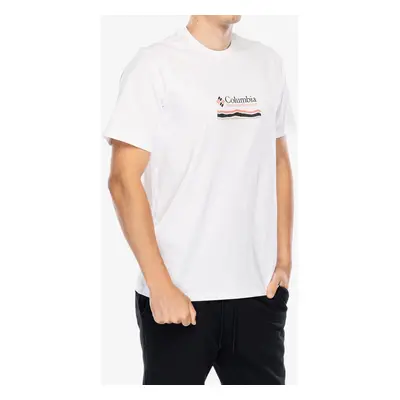 Columbia Explorers Canyon Back S/S Tee Nyomtatott póló - white/heritage hills