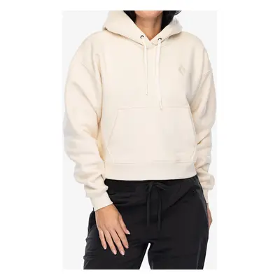 Black Diamond Crop Pullover Hoody Női kapucnis felső - off white