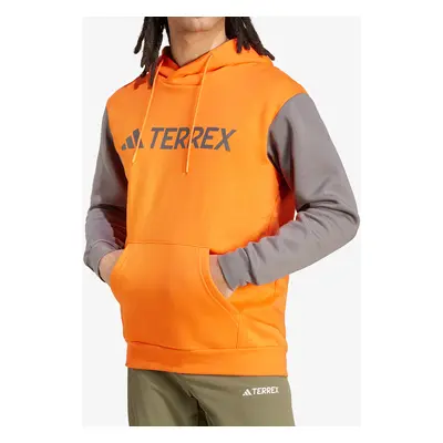 adidas TERREX Multi Large Logo Hoody Kapucnis felső - semi impact orange/charcoal