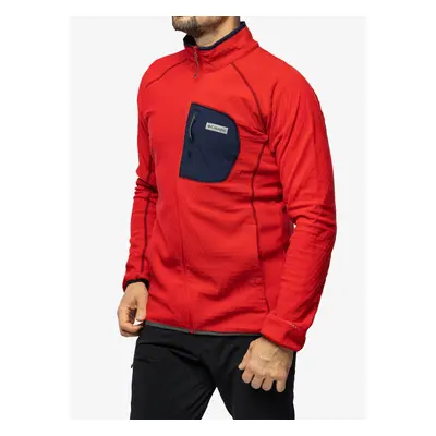 Columbia Outdoor Tracks Full Zip Cipzáras Felső - mountain red/collegiate navy