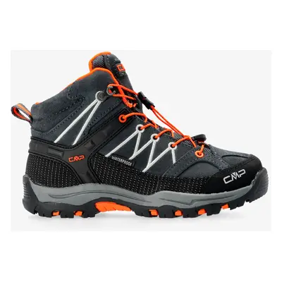 CMP Kids Rigel Mid Trekking Shoe Wp Gyerekcipő - antracite-flash orange