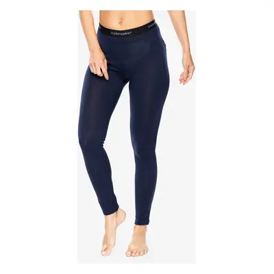 Icebreaker Tech Leggings Női Hosszúszárú Hőszigetelő Alsó - midnight navy