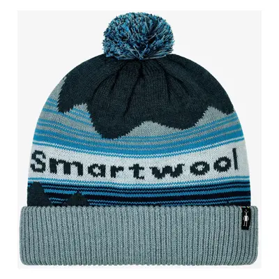 Smartwool Knit Winter Pattern POM Beanie Téli sapka - twilight blue heather