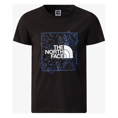 The North Face New S/S Graphic Tee Gyerekpóló - black/blue