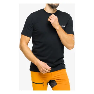 Berghaus Dolomites Mtn SS Tee Nyomtatott póló - black/black