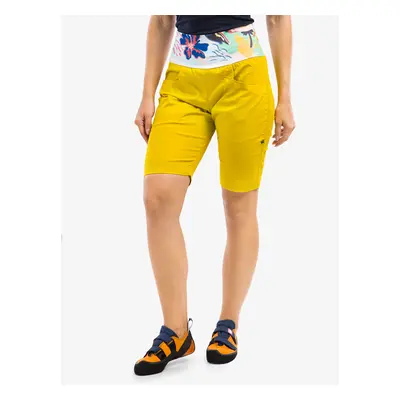 Ocun Sansa Shorts Női Rövid Mászónadrágok - yellow antique moss