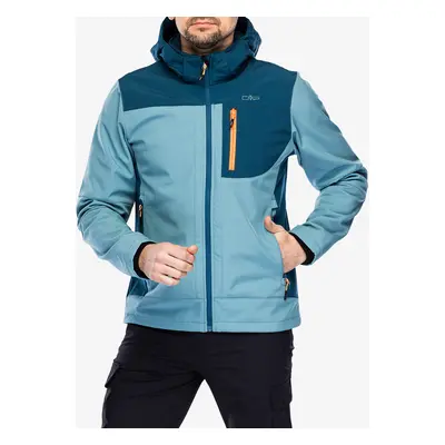 CMP Vivo Jacket Zip Hood Férfi softshell kabát - hydro/bluesteel