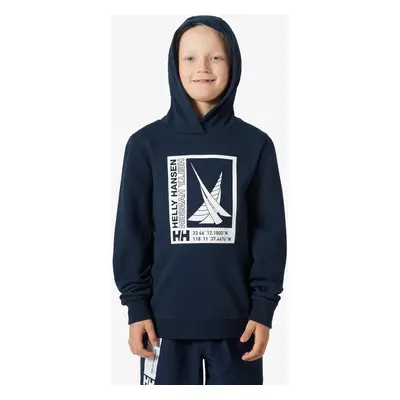 Helly Hansen Port Hoodie Gyermek pulóver - navy