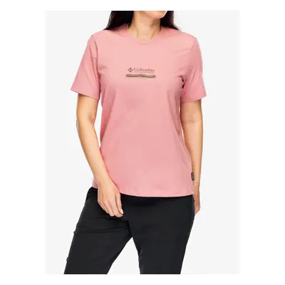 Columbia Boundless Beauty S/S Tee Női pamutpóló - pink agave/heritage