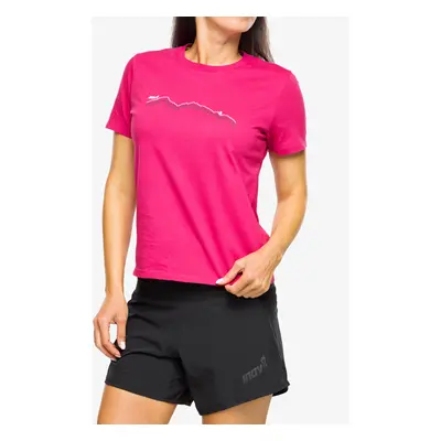 Inov-8 Graphic Tee SS Ridge Női pamutpóló - pink