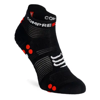 Compressport Pro Racing Socks v4.0 Run Low Zokni - black/red