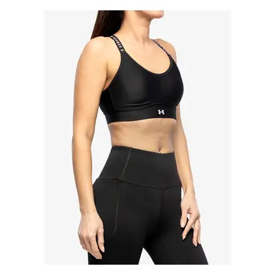 Under Armour Infinity Mid Covered Sports Bra Sport Melltartó - black/white