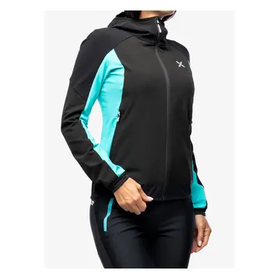 Montura Premium Wind Hoody Jacket Női softshell-kabát - black/light blue