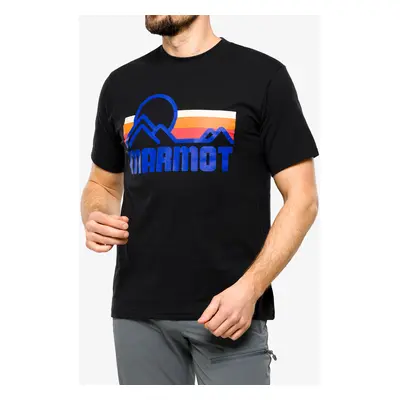 Marmot Coastal Tee SS Férfi Pamut Póló - black