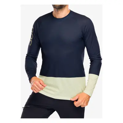 POC MTB Pure L/S Jersey Kerékpáros felső - turmaline navy/prehnite green