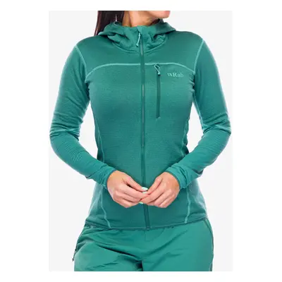 Rab Ascendor Hoody Női kapucnis felső - eucalyptus