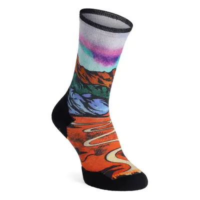 Smartwool Trail Run Targeted Cushion Singletrack Crew Socks Merino gyapjú zokni - orange rust