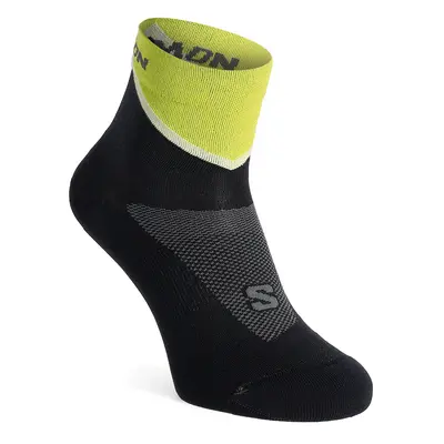 Salomon Pulse Ankle Futózokni - black/sulphur spring/yellow