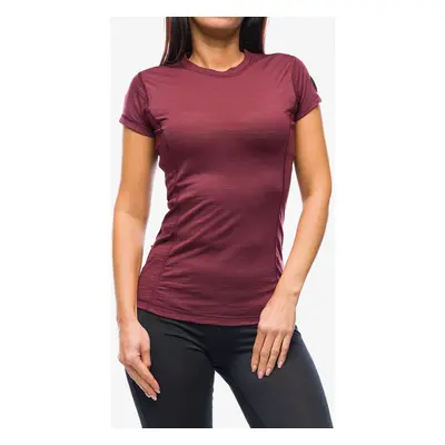 Sensor Merino Air Tee SS Női merino gyapjú póló - port red