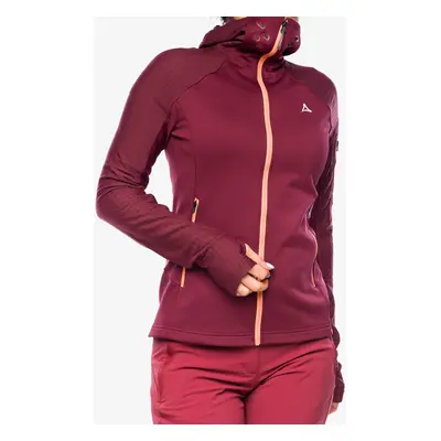 Schoffel Fleece Hoody Rotbach Női felső - dark burgundy