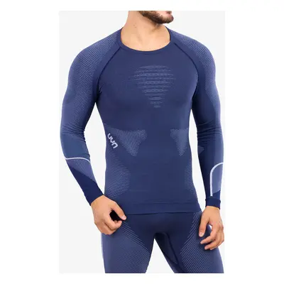 UYN Man Ambityon UW Shirt LS Termoaktív Felső - deep blue/avio/white