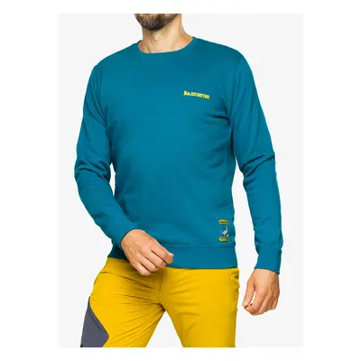 La Sportiva Climbing on the Moon Sweatshirt Felső sziklamászáshoz - turchese/giallo