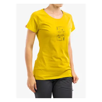 Ocun Raglan T Női Pamutpóló - yellow antique moss queen