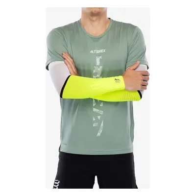 Compressport ArmForce Ultralight Kompressziós karmelegítő - white/safe yellow