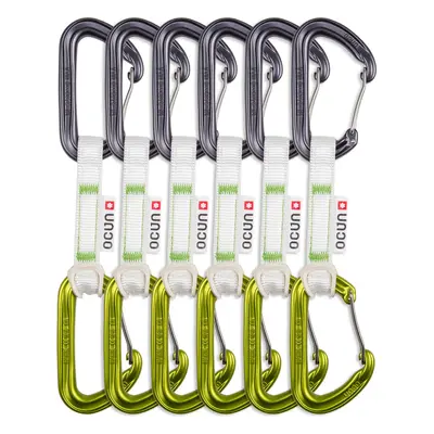 Ocun Hawk QD Wire Bio-Dyn-Ring mm cm 6-pack Expressz sziklamászáshoz - green