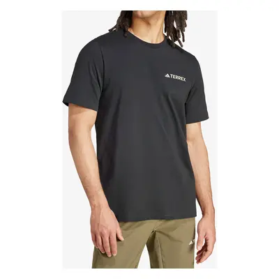 adidas TERREX Back Graphic T-Shirt Pamutpóló - black