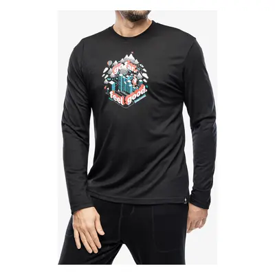 Smartwool Denver Go Far Feel Good Graphic Long Sleeve Tee Hosszúujjú - black