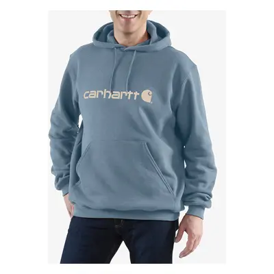 Carhartt Signature Logo Sweatshirt Kapucnis felső - thundercloud heather