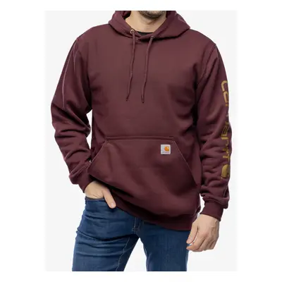 Carhartt Sleeve Logo Hooded Sweatshirt Felső - port