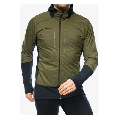 Norrona Senja Alpha90 Zip Hood Futódzseki - olive night