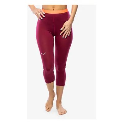 Salewa Cristallo Warm Amr 3/4 Tight Termoaktív Női Hosszúszárú Alsó - rhodo red