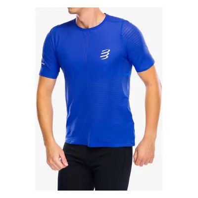 Compressport Pro Racing S/S Tshirt Futópóló - dazz blue