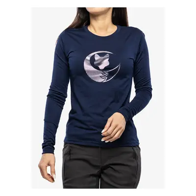 Sensor Merino Active PT Tee LS Fox Felső - deep blue