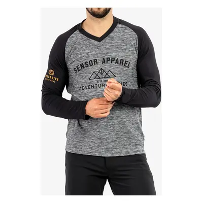 Sensor Cycle Jersey L/S Charger Kerékpáros Felső - grey/black