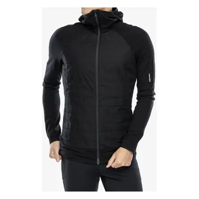 Icebreaker Merino Quantum Hybrid LS Zip Hoodie Átmeneti kabát - black