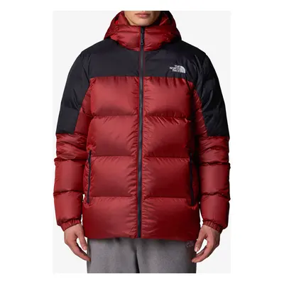 The North Face Diablo Down 2.0 Hoodie Pehelykabát - high risk red black heather